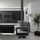 Salamandra a Lenha Eco Ruby Design 80x60 Dupla Face - Albicalor